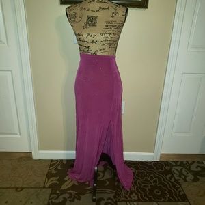 Glitter pink belly dance skirt